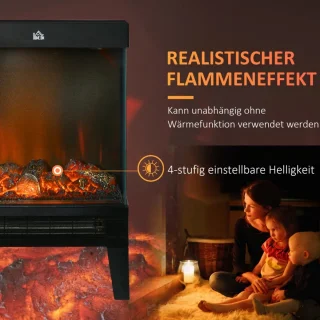 Sfeerhaard Elektrisch Vrijstaand - Zwart