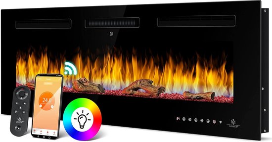 Sfeerhaard Elektrisch Zwart Met Schouw