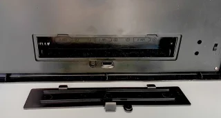 Sfeerhaard lantaarn L30xH28 cm met LED verlichting