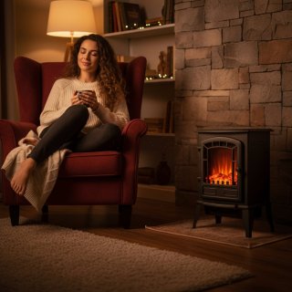 Wat vinden we goed aan de Sfeerhaard Vrijstaande Elektrische Haard Zwart