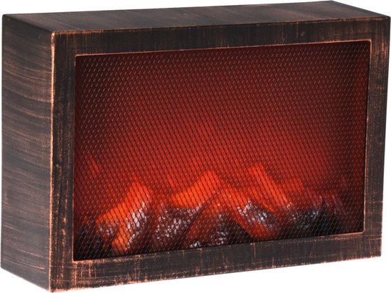 Sfeerhaard zwart LED 30,5x9,5x21 cm review