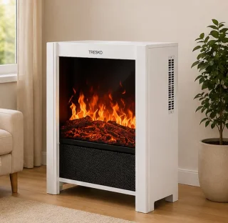 SmartFlame Pro elektrische sfeerhaard – vrijstaande open haard wit