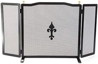 Smeedijzeren haardscherm 90 cm