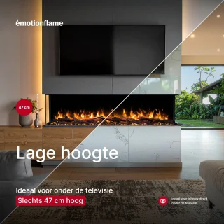 Wat vinden we goed aan de SOLIS 120 - Driezijdige inbouw elektrische haard