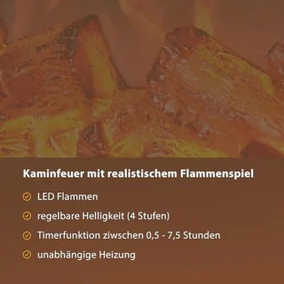 Staande elektrische open haard