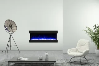 Stresa 130 3-zijdige glas sfeerhaard met verwarming