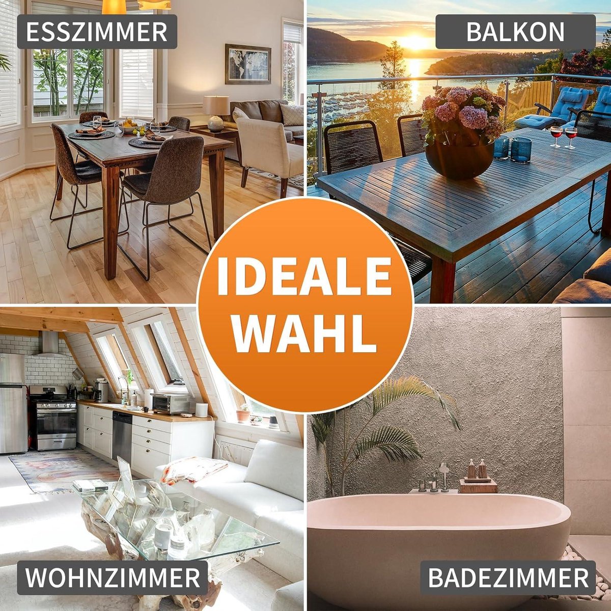 Tafelhaard bio-ethanol wit 2 kamers