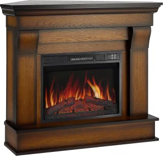 TasalFurniture Albion Deluxe – Vrijstaande Elektrische Hoekhaard Wenge