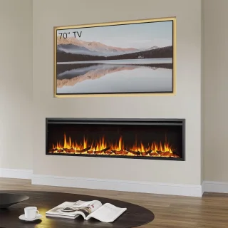 TasalFurniture Atalanta 72" Elektrische Inbouwhaard
