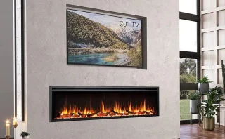 TasalFurniture Atalanta 72" Elektrische Inbouwhaard