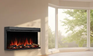 TasalFurniture Athena 36" Elektrische Wandhaard Zwart