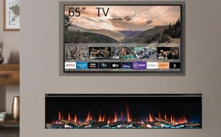 TasalFurniture Athena 72" Elektrische Inbouwhaard