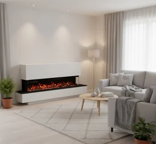 TasalFurniture Aurora 50 – Vrijstaande elektrische open haard