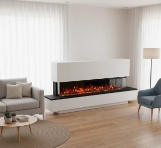 TasalFurniture Aurora 50 – Vrijstaande elektrische open haard