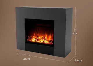 TasalFurniture Aurora Deluxe – Vrijstaande elektrische haard