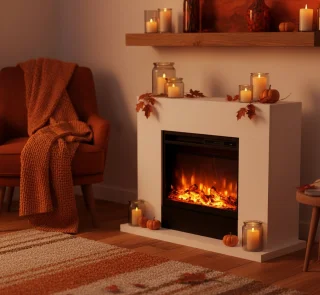 TasalFurniture Aurora Deluxe Vrijstaande elektrische haard