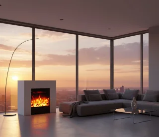 TasalFurniture Aurora Deluxe Vrijstaande elektrische haard