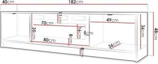 Wat vinden we goed aan de TasalFurniture Aurora Luxe TV-meubel 182 cm