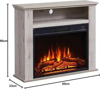TasalFurniture Aurora Luxe vrijstaand elektrisch haardmeubel