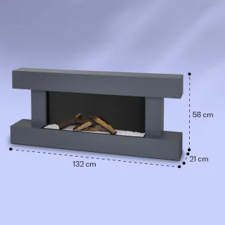 TasalFurniture Aurora Smart Elektrische Wandhaard