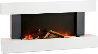 TasalFurniture Aurora Smart – Elektrische Wandhaard Wit