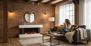 TasalFurniture Aurora Smart – Elektrische Wandhaard Wit