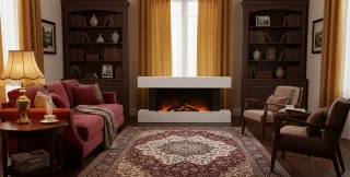 TasalFurniture Aurora Smart – Elektrische Wandhaard Wit