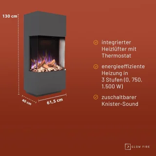 TasalFurniture Aurora Staande Elektrische Haard