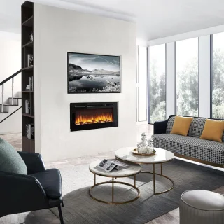 TasalFurniture Balderia 40" Elektrische Inbouwhaard