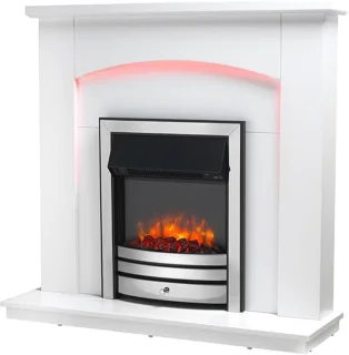 TasalFurniture Caylux Chrome Elektrische Wandhaard 106 cm