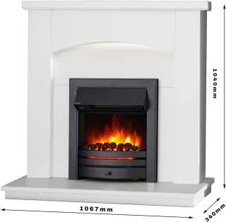 TasalFurniture Cayton Luxe 106 cm Elektrische open haard