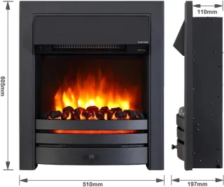 TasalFurniture Cayton Luxe 106 cm Elektrische open haard