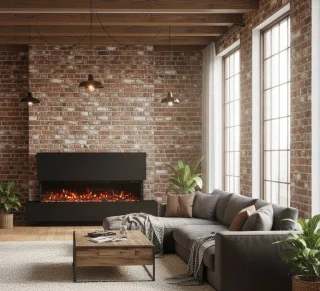 TasalFurniture Cobalt Luxe Vrijstaande Elektrische Haard Zwart