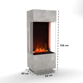TasalFurniture GlowFlame 3D Vrijstaande elektrische haard