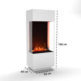 TasalFurniture GlowFlame 3D Vrijstaande Elektrische Haard