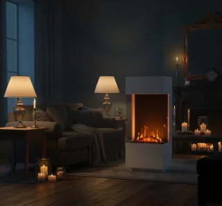 TasalFurniture GlowFlame 3D Vrijstaande Elektrische Haard