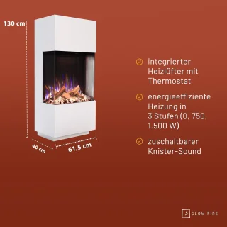 TasalFurniture GlowMax PR11 Staande Elektrische Haard