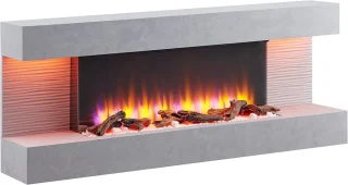 TasalFurniture Hestia Luxe Elektrische Wandhaard Grijs