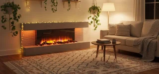 TasalFurniture Hestia Luxe Elektrische Wandhaard Grijs