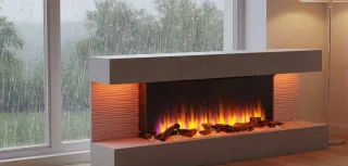TasalFurniture Hestia Luxe Elektrische Wandhaard Grijs