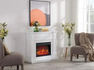 TasalFurniture Toscana Luxe Elektrische Sfeerhaard Wit