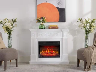 TasalFurniture Toscana Luxe Elektrische Sfeerhaard Wit