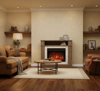 TasalFurniture Verona Classic Vrijstaande Elektrische Sfeerhaard
