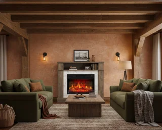 TasalFurniture Verona Classic Vrijstaande Elektrische Sfeerhaard