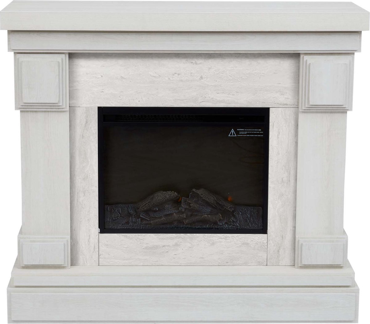 Teamson Home Hestia Elektrische Vrijstaande Haard 48 Inch Grijs