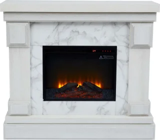 Teamson Home Hestia Elektrische Vrijstaande Haard 48 Inch Wit
