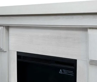 Teamson Home Hestia Vrijstaande Elektrische Haard 48 Inch Wit