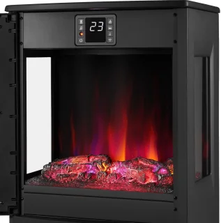 tectake® Vrijstaande Elektrische Sfeerhaard