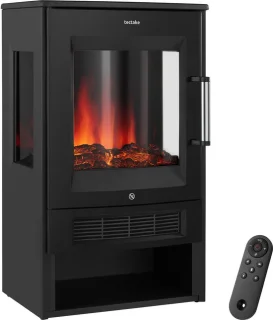 tectake® Vrijstaande Elektrische Sfeerhaard