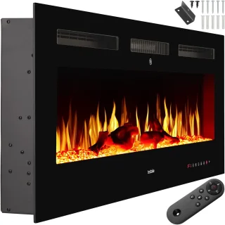 tectake® Wandhaard - Elektrische Haard